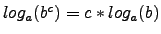 $log_a(b^c)=c*log_a(b)$