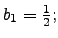 $b_1=\frac{1}{2};$